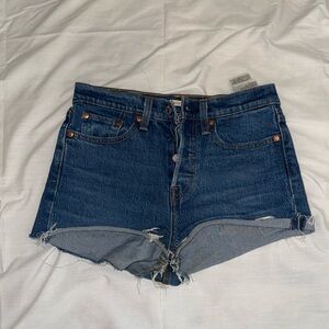 Levis Wedgie Blue Jean Shorts for Women